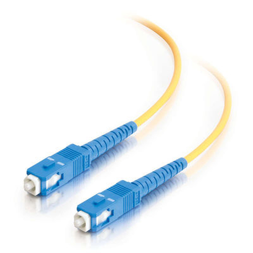 2m SC-SC 9/125 OS1 Duplex Singlemode PVC Fibre Optic Cable (LSZH) - Yellow9/125 micron cable for Gigabit Ethernet applications where protection from toxic and corrosive gases is critical – Legrand