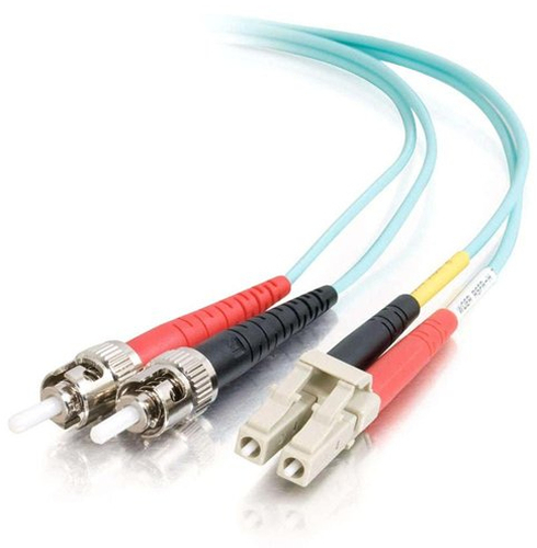 2m LC-ST 10Gb 50/125 OM3 Duplex Multimode PVC Fibre Optic Cable (LSZH) - AquaLSZH rated fibre optic cable designed for 10GBase-SR and 10GBase-LRM ports and equipment – Legrand