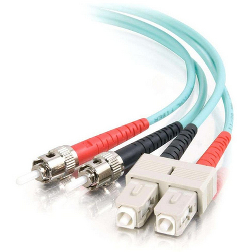 2m SC-ST 10Gb 50/125 OM3 Duplex Multimode PVC Fibre Optic Cable (LSZH) - AquaLSZH rated fibre optic cable designed for 10GBase-SR and 10GBase-LRM ports and equipment – Legrand