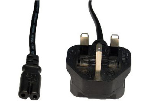 2M UK TYPE G - C7 BLACK POWER CABLE – Cables Direct