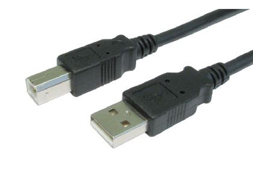 2M USB 2.0 DATA CABLE A-M - B-M BLACK – Cables Direct