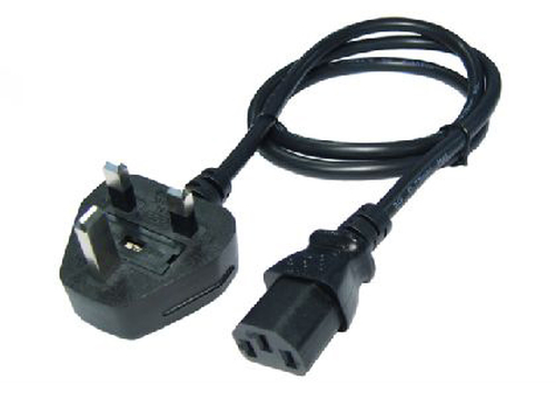 1M UK TYPE G - C13 BLACK POWER CABLE – Cables Direct