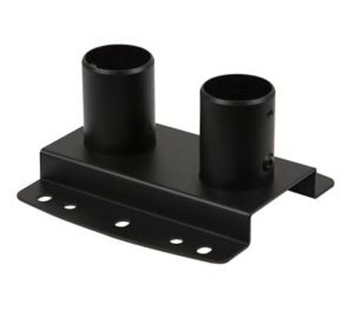 Dual Pole Ceiling / Floor Plate (Black) – Peerless