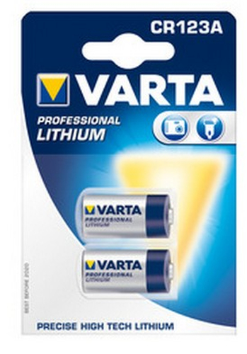 2x CR 123 A – Varta