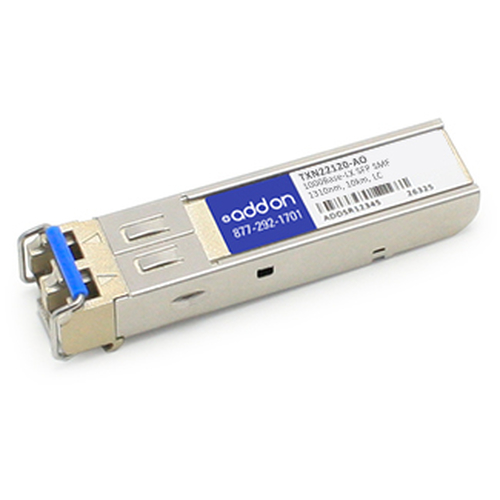 Intel TXN22120 Compatible TAA Compliant 1000Base-LX SFP Transceiver (SMF; 1310nm; 10km; LC) – AddOn