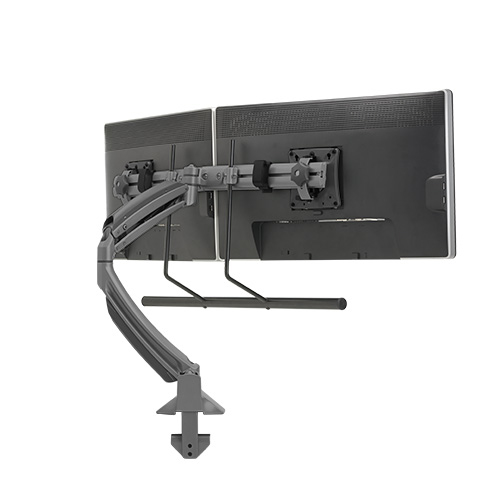 Kontour™ K1D Dynamic Desk Clamp Mount Dual Monitor Array – MILESTONE