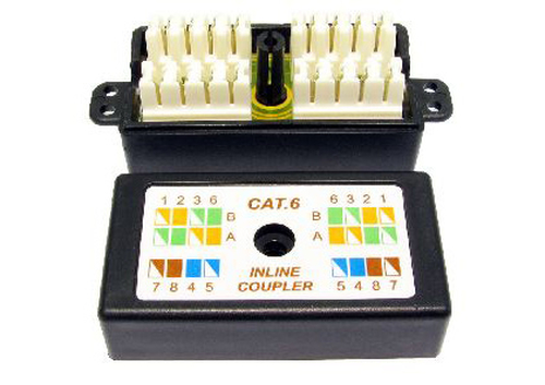 CDL CAT 6 Punchdown Coupler(Black) – Cables Direct