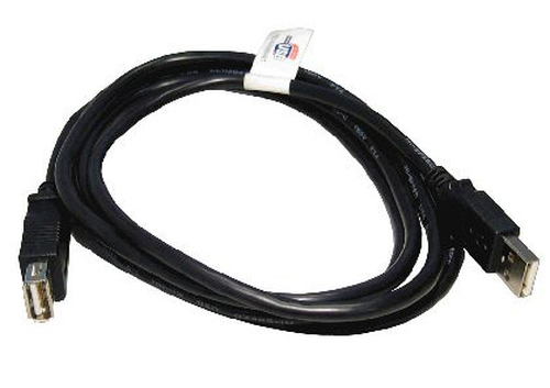 2M USB 2.0 EXT CABLE A-M - A-F BLACK – Cables Direct