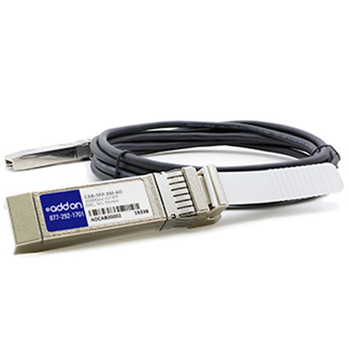 ADDON CISCO CAB-SFP-3M COMPATIBLE TAA COMPLIANT 1000BASE-CU SFP TO SFP DIRECT AT – AddOn