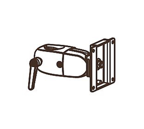 POLE CLAMP SINGLE PIVOT W/ P/L BLACK – Ergotron