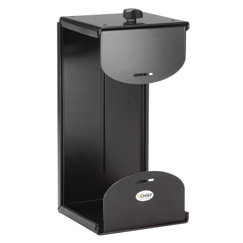 Universal CPU Wall / Desk Mount with Pivot Max Weight 18.1kg - Black – MILESTONE