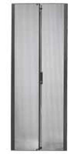 NETSHELTER SX 42U 600MM WIDE PERFORATED SPLIT DOORS BLACK – APC