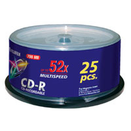 FUJI CD-R SPINDLE 25 PACK 700MB 52X – Fujifilm