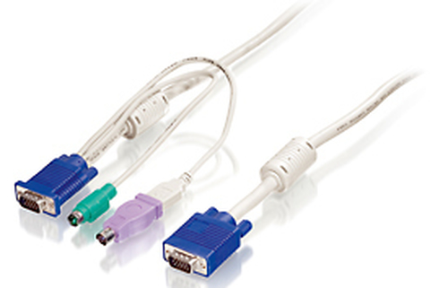 LevelOne 5m PS/2 and USB KVM Cable – Digital Data Communications