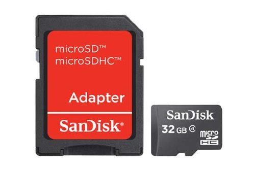 SanDisk microSDHC 32GB Card + SD Adapter – SanDisk