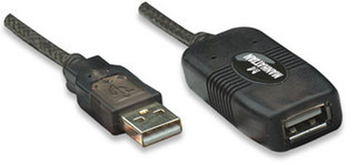USB-A CABLE 10M MALE/FEMALE- 480MBPS (USB 2.0) EXTENSION BLCK – INTELLINET