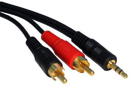 2M BL3.5MM STER-2 X RCA CABLE GOLD – Cables Direct