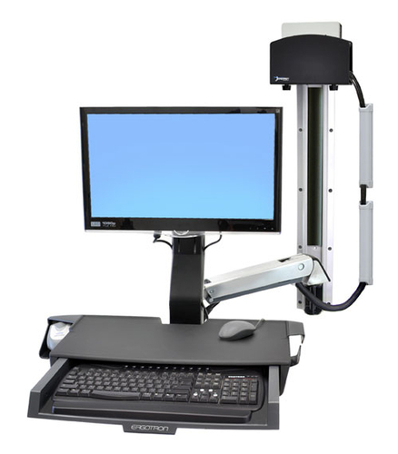 SV COMBO ARM WORKSURFACE PRE-CONFIG SMALL CPU HOLDER – Ergotron