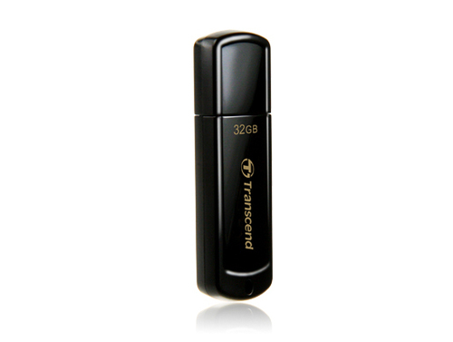 Transcend JetFlash 350 - USB-flashstation - 32 GB - USB 2.0 - zwart – Transcend Information UK LTD