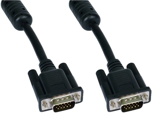 2M SVGA M-M ALL 15 LINES CONNECTED BLACK – Cables Direct