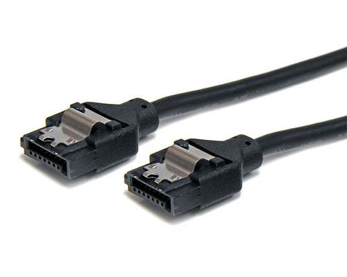 18in Latching Round SATA Cable – StarTech.com