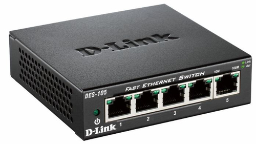 5-port 10/100 Metal Housing Desktop Switch – D-Link Systems