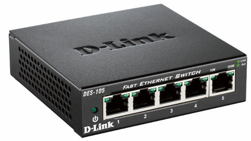 5-Port Fast Ethernet Unmanaged Desktop Switch – D-Link Systems