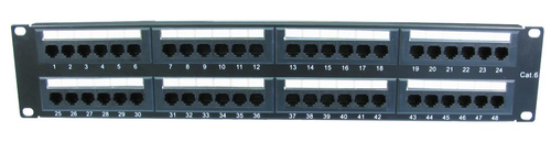 CDL 48 Port NL Cat6 Patch Panel – Cables Direct