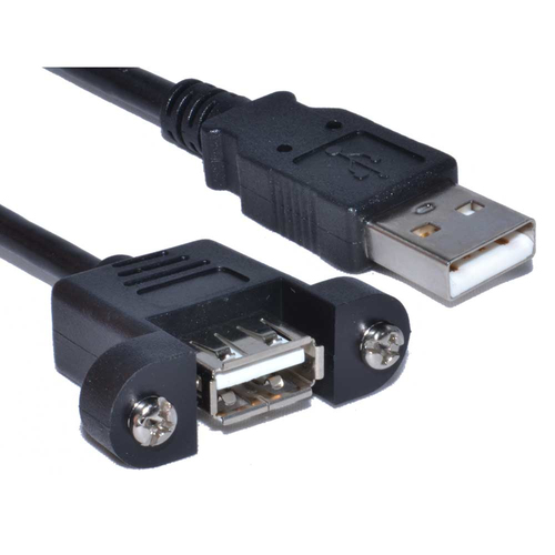 CDL 2MTR PANEL MOUNT EU - AM-AF – Cables Direct