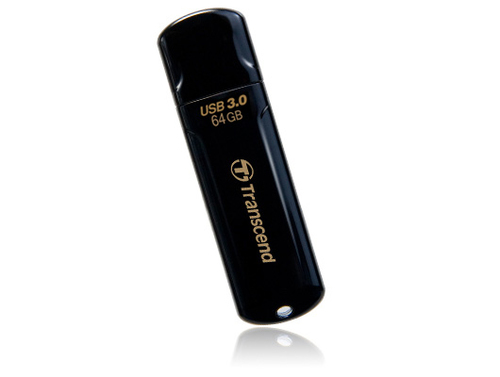Transcend JetFlash 700 - USB-flashstation - 64 GB - USB 3.0 - zwart – Transcend Information UK LTD