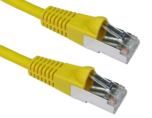 CDL 1m Cat6A Patch Cable - Yellow – Cables Direct
