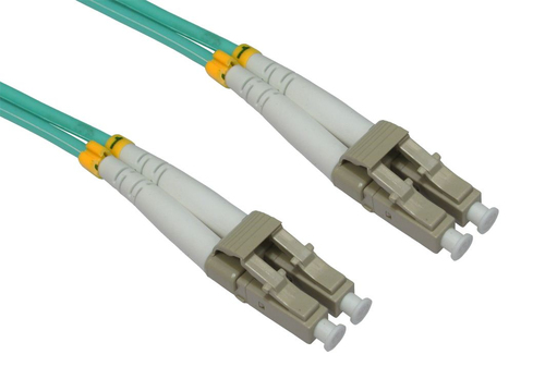 15M LC-LC 50/125 MMD OM3 CABLE-AQUA – Cables Direct