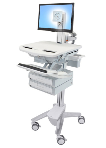 STYLEVIEW CART WITH LCD PIVOT 2 DRAWERS – Ergotron