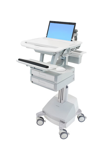 LAPTOP CART SLA POWERED 2 DRAWERS EU – Ergotron