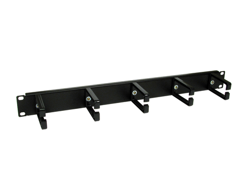 1U 19 CABLE MANAGEMENT BLACK - RO – Cables Direct