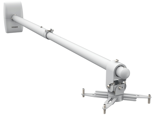 VISION Professional Short-Throw or Ultra-Short-Throw Projector Wall Mount - LIFETIME WARRANTY - telescopic boom with length 930-1530 mm / 37-60 from wall to middle of projector - Projector can be mounted at any point along the boom - Boom gradient adjust – Vision