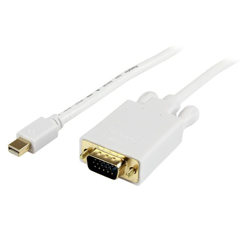 10FT MINI DISPLAYPORT TO VGA ADAPTER - MDP TO VGA - WHITE – StarTech.com