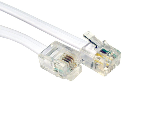 2M WHT RJ11-RJ11 ADSL MDM CBL 6P4C – Cables Direct