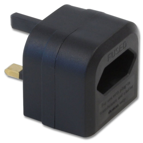 EURO 2 PIN EURO TO 3 P PLUG CONVERTER BLACK – Lindy