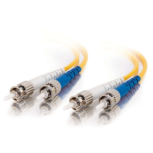 2m ST-ST 9/125 OS1 Duplex Singlemode PVC Fibre Optic Cable (LSZH) - Yellow9/125 micron cable for Gigabit Ethernet applications where protection from toxic and corrosive gases is critical – Legrand