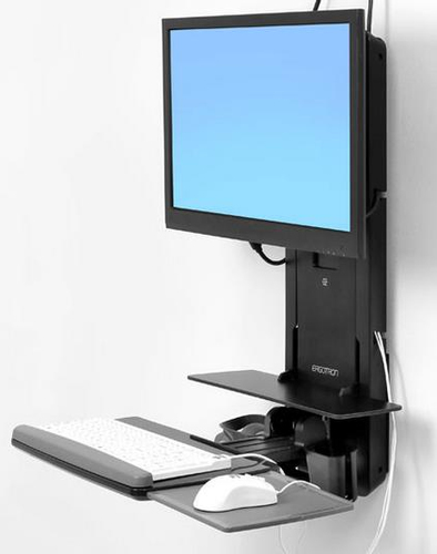 PATIENT ROOM VL18 STS WM ERGOTRON BLACK – Ergotron