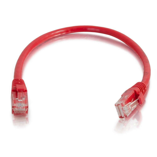 10m Cat6 Booted Unshielded (UTP) Network Patch Cable - RedSnagless booted design for network adapters- hubs- switches- routers- DSL/cable modems- patch panels and other high performance networking applications. – Legrand