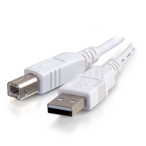 3m USB 2.0 A/B Cable - WhiteConnect your USB device to the USB port on your USB hub- desktop PC or Mac(R) – Legrand
