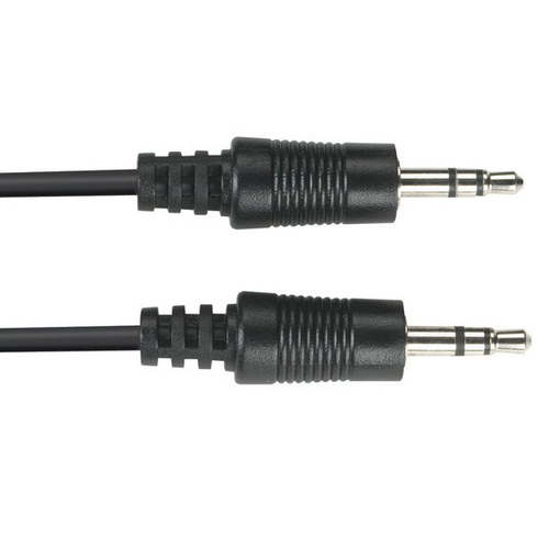 3.5MM M-M STEREO AUDIO 5' CBLE; 24 AWG; BLCK MOLDED – Black Box