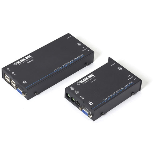 VGA; USB KVM EXTENDER W/AUDIO OVER CAT X CABLE – Black Box