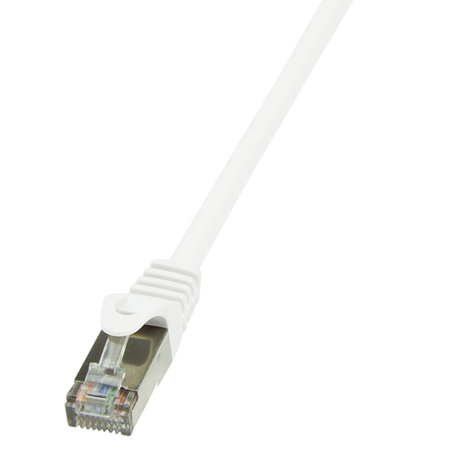 Patch Cable Cat.6 F/UTP 3,00m white, EconLine – LogiLink