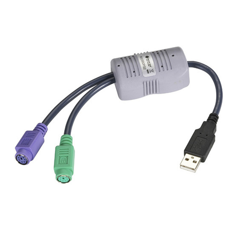 FLASH UPGRADEABLE USB TO PS2 CABLE – Black Box
