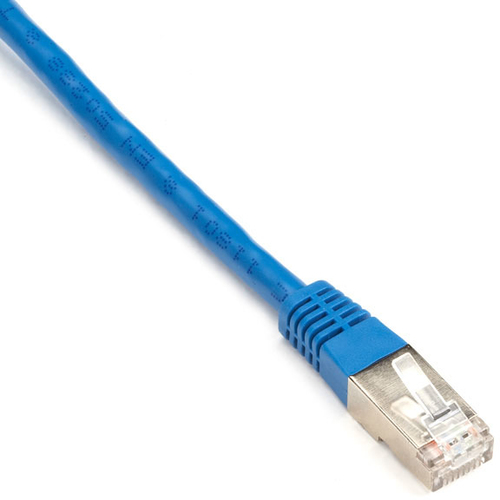 CAT6 SHLD PATCH CABLE 10' 26 AWG STRND CMR BLUE – Black Box