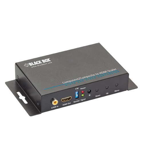 COMPONENT/COMPOSITE TO HDMI SCALER – Black Box
