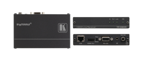 4K60 4:2:0 HDMI HDCP 2.2 Receiver with RS–232 & IR over Long–Reach HDBaseT – Kramer Electronics